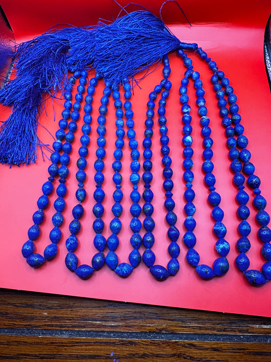  Nike (Victory) Prayer Bead Necklace in Lapis Lazuli