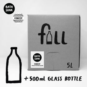 Picture of Bath Soak Forest 5L Returnable Bag + 500ml Glass Bottle