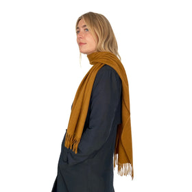 Picture of 100% Organic Cashmere Scarf - Caramel Tan