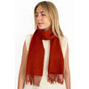 Picture of 100% Organic Cashmere Scarf - Cinnabar Red