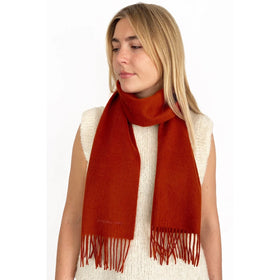 Picture of 100% Organic Cashmere Scarf - Cinnabar Red
