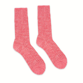 Picture of The Addy 100% Recycled Coral Pink Fleck Socks