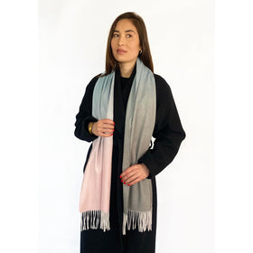 Picture of Organic Cashmere Blend Scarf - Ombre Sky