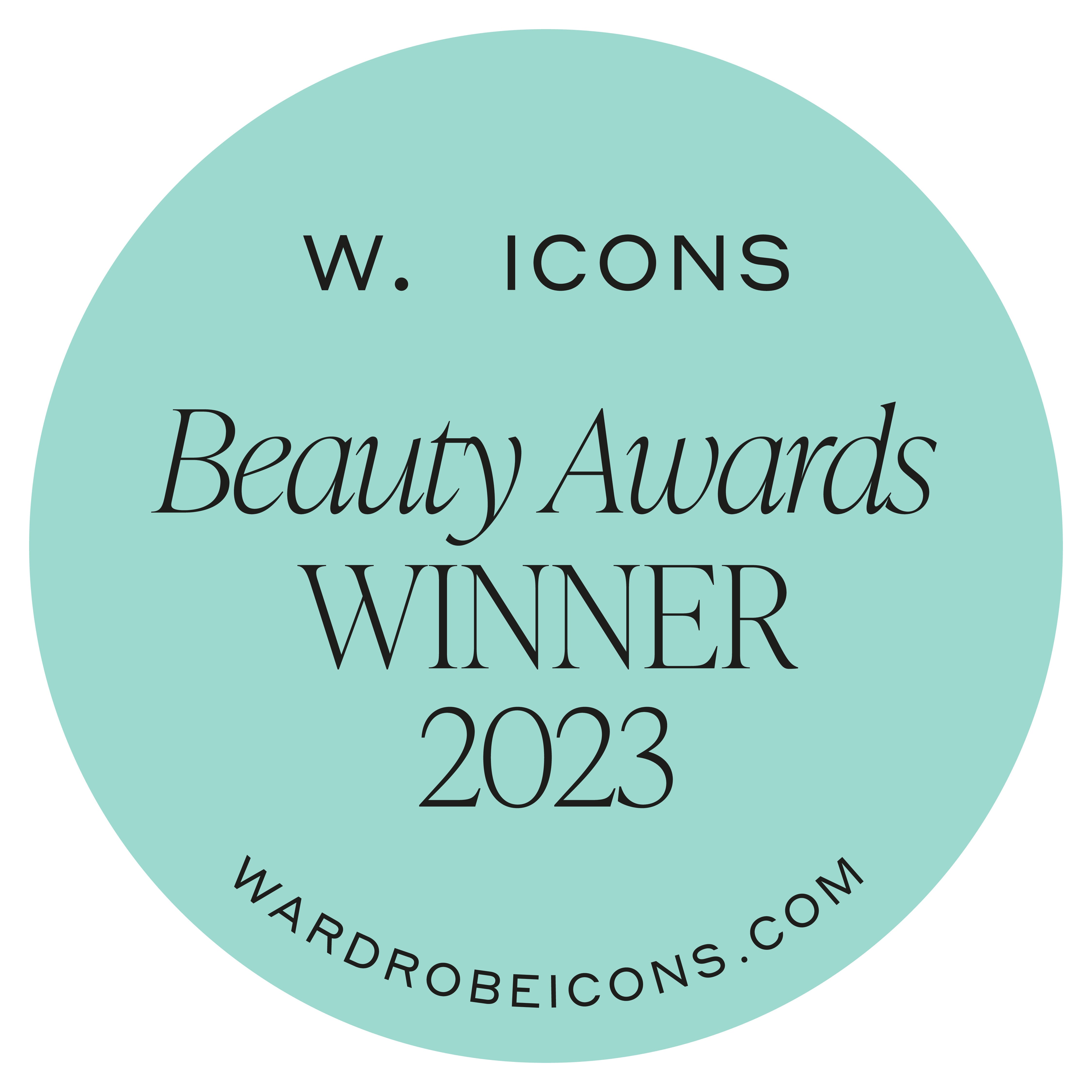 Wardrobe Icons Beauty Awards Winner 2023 award