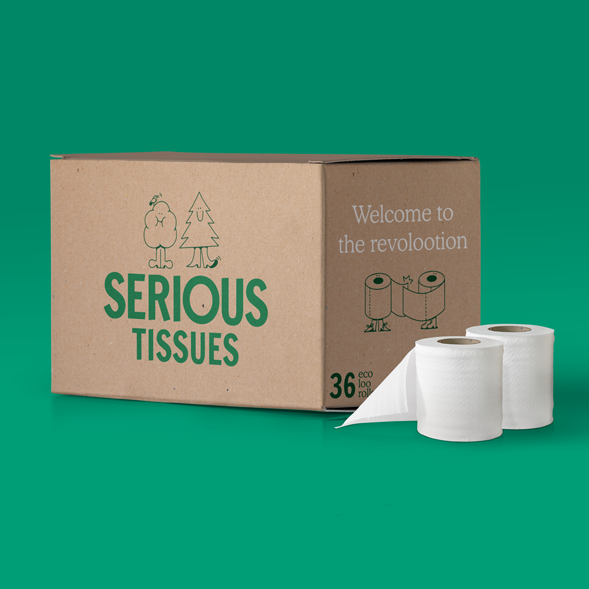 Product picture of Sustainable, UK made 2-ply toilet roll (36 pack)