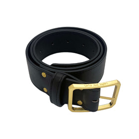 Picture of Under Her Eyes Griselda Corn Leather Jean Belt in Black