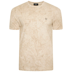 A Hexed Fashion natural-coloured t-shirt with a tye-dye effect