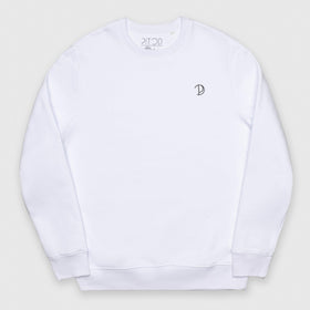 Picture of White Embroidered Logo Sweatshirt