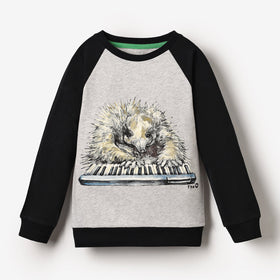 Picture of Organic LS Raglan Tee - Echidna Pianist