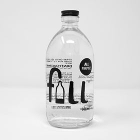 Picture of All Purpose 500ml Glass Bottle - Unscented + Empty Bottle & Pump