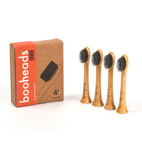 Picture of booheads - 4PK - Charcoal Bamboo Electric Toothbrush Heads