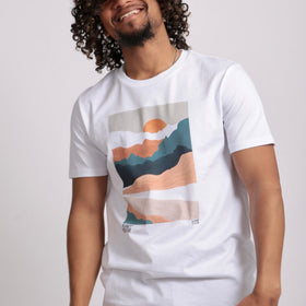 Picture of ORGANIC LANDSCAPE PRINT TEE
