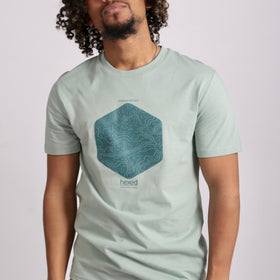 Picture of ORGANIC HEX MAP PRINT TEE