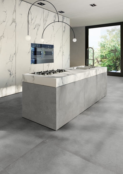 küche-minimalistisch-betonoptik-marmoroptik
