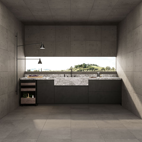 fliese-betonoptik-dor-küche-minimalistisch