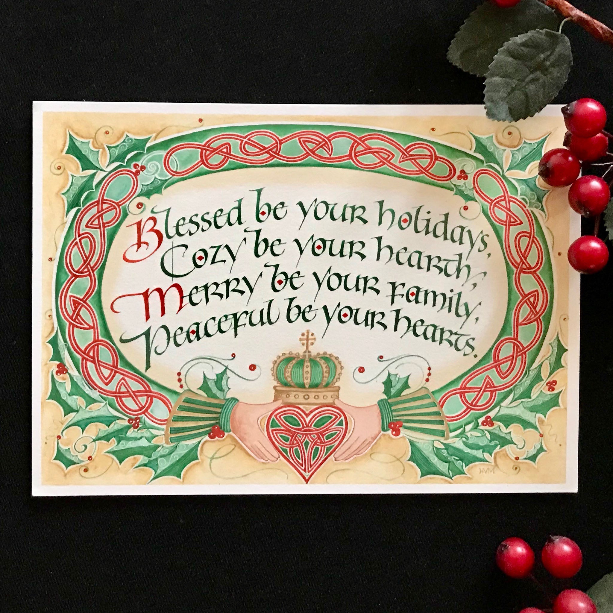 holiday cozy print