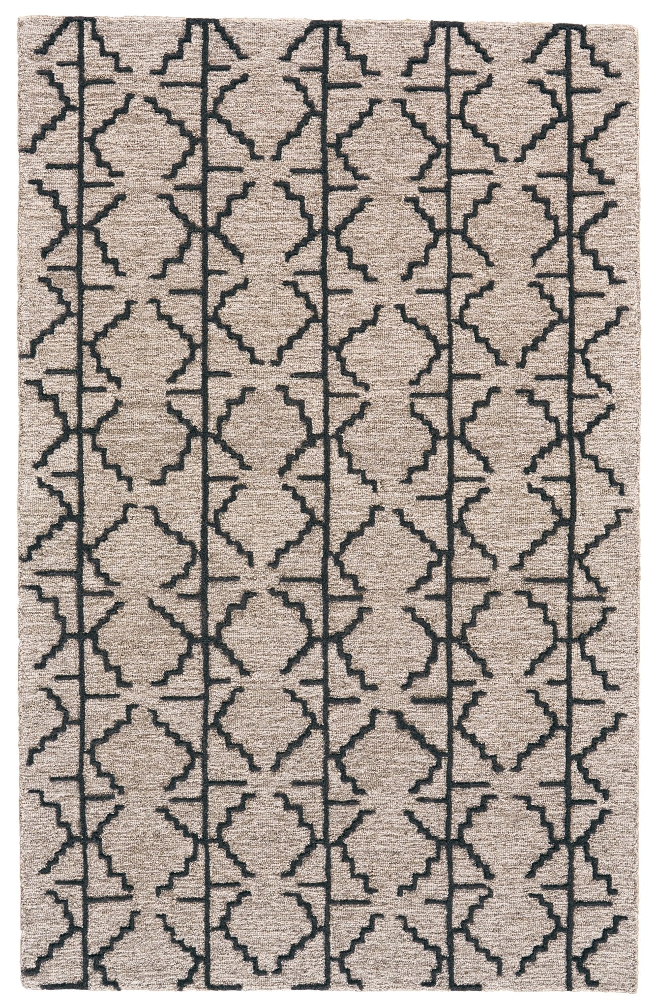 Abysse Caress Ivory Square Rug