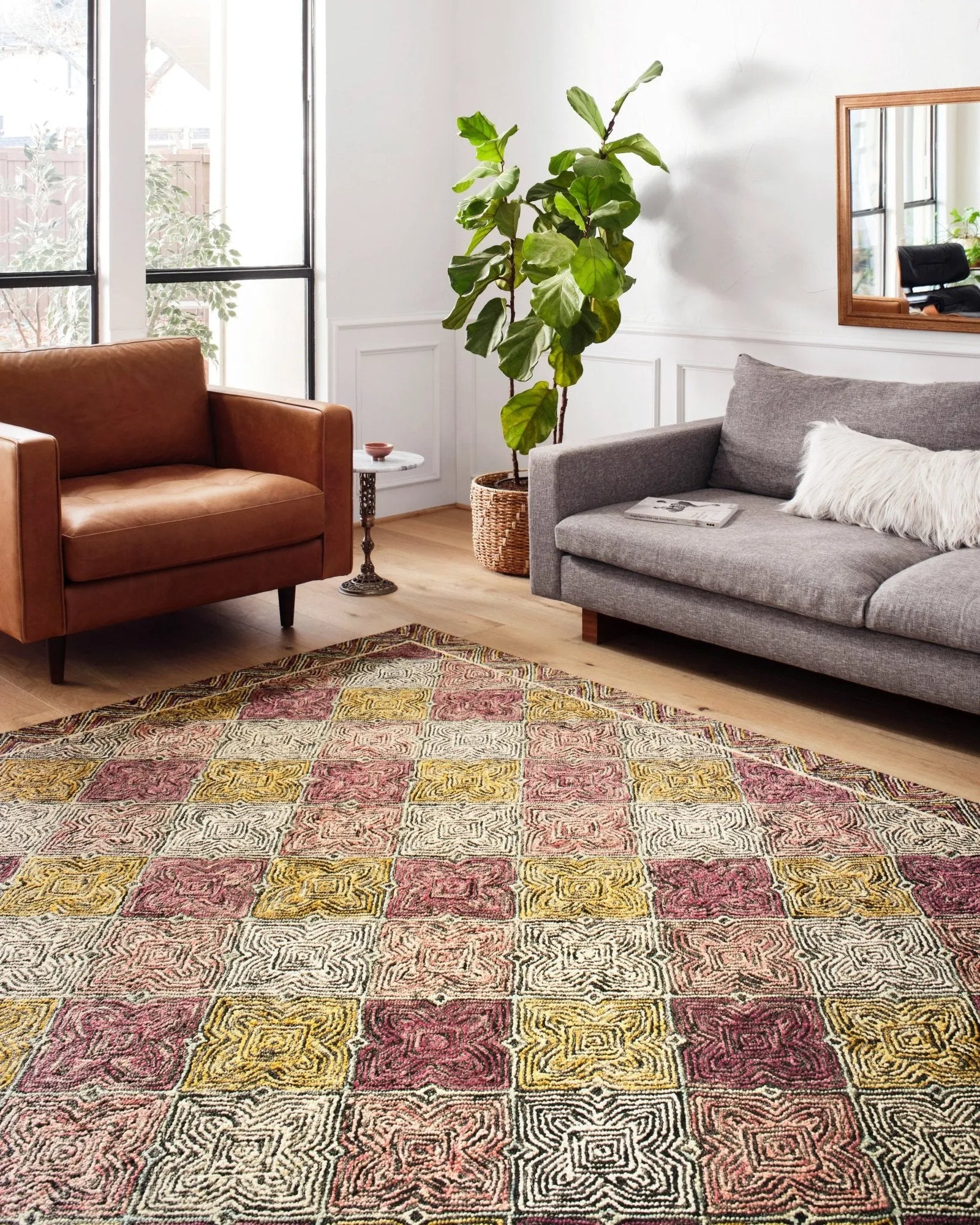 Loloi II Spectrum Collection - Contemporary Hooked Rug in Turquoise 