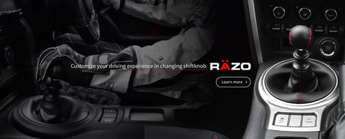 RAZO Customize your driving experience in changing shiftknob