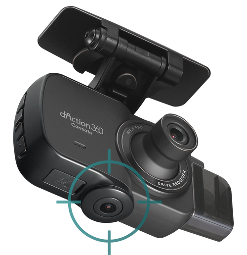 Razo d'Action 360D 3 Channel 360 Degree Dash Cam: FHD Dash Camera w/ B —  Beach Camera