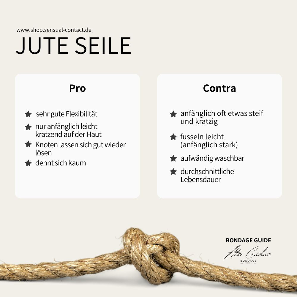 Bondage Seile Jute Guide by Ater Crudus Seile zum Fesseln