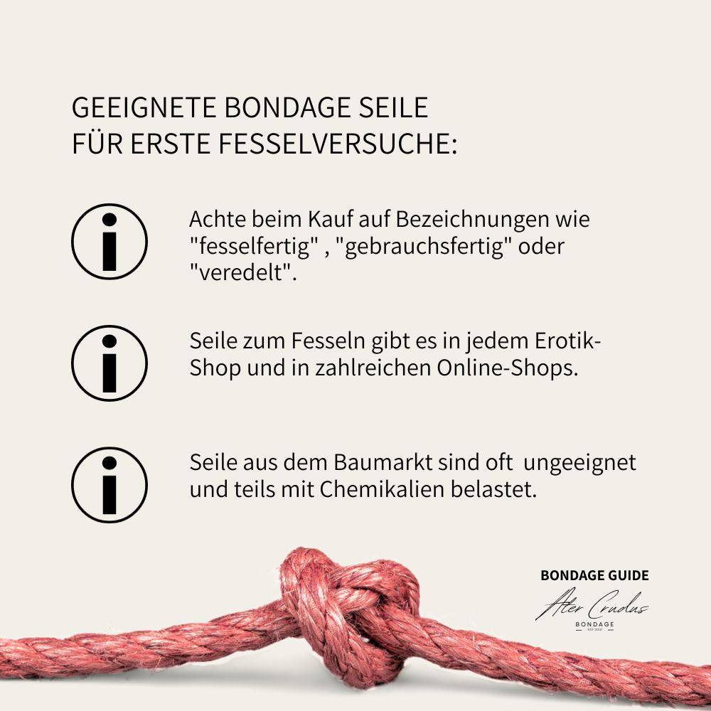 Bondage Seile Bondage Guide by Ater Crudus Seile zum Fesseln