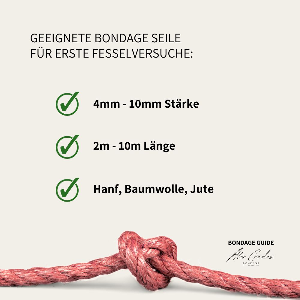 Bondage Seile Guide by Ater Crudus Seile aus Hanf, Jute, Baumwolle oder Kunststoff