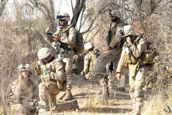 Marines from Company F, 2nd Battalion, 7th Marines conduct combat operations against the enemy in Now Zad, Helmand.