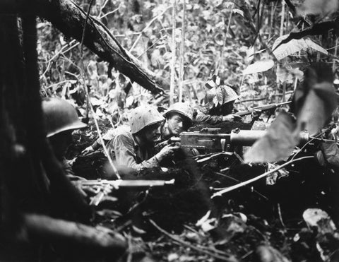 US Marines push back a Japanese counterattack at Cape Gloucester.