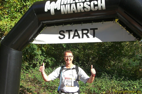 Foto von Jörg am Start des Megamarschs