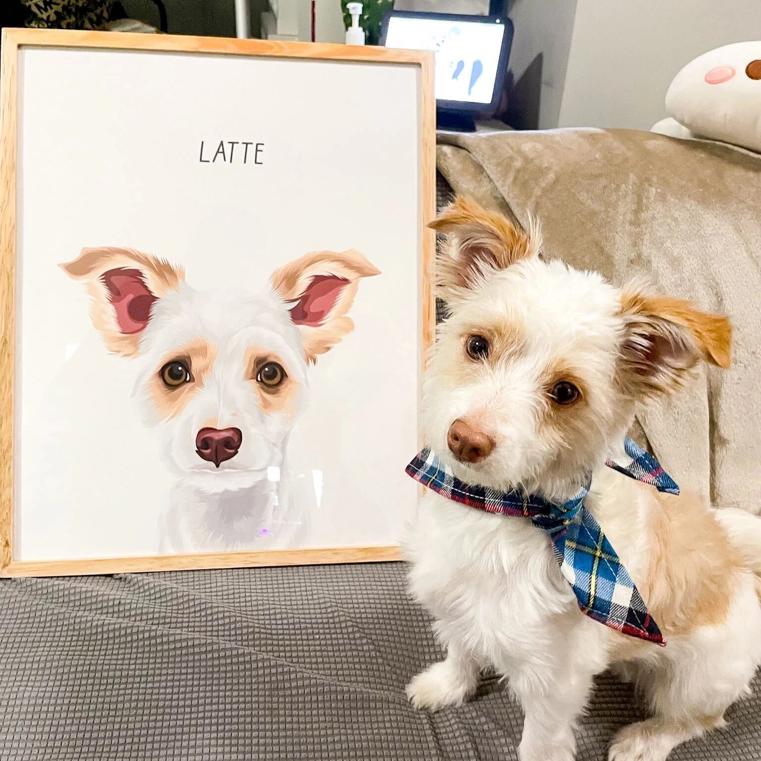 Customer Review - Dog Custom Portrait at Furiendship