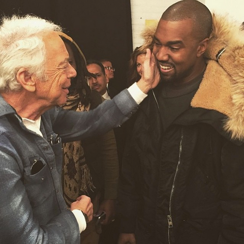 Ralph Lauren és Kanye West kedélyes találkozása