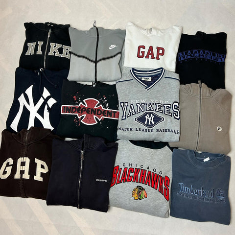 Vintage pulóverek NY yankees, Nike, Timberland, Gap