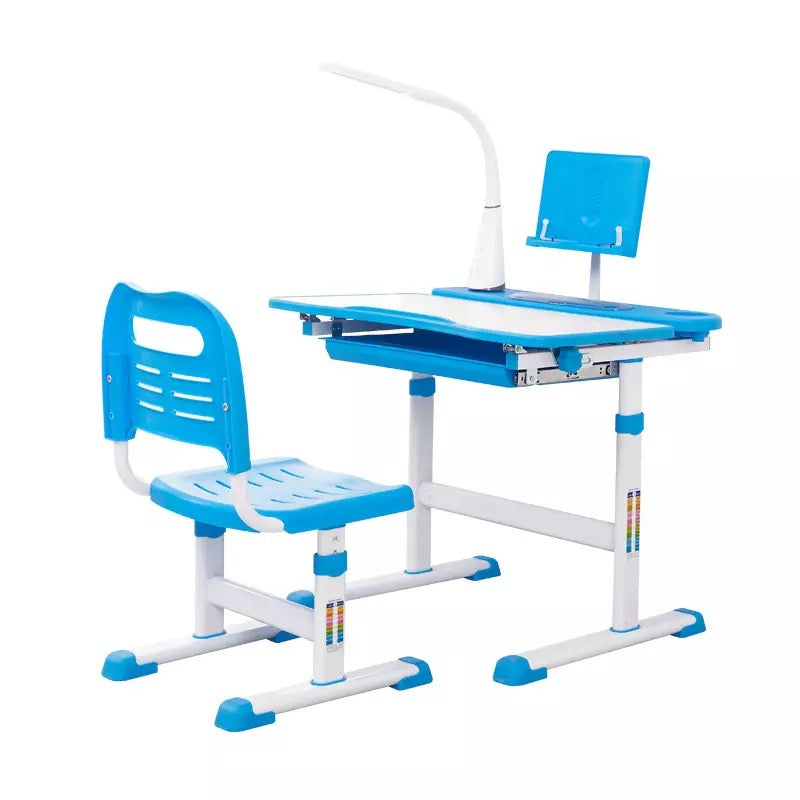 Kids  Study Desk and Chair set with Led lamp-image-4