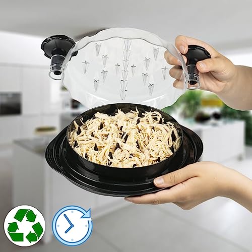 Ragnify Round Silicone Air Fryer Liners with Handle and Heat Gloves fo