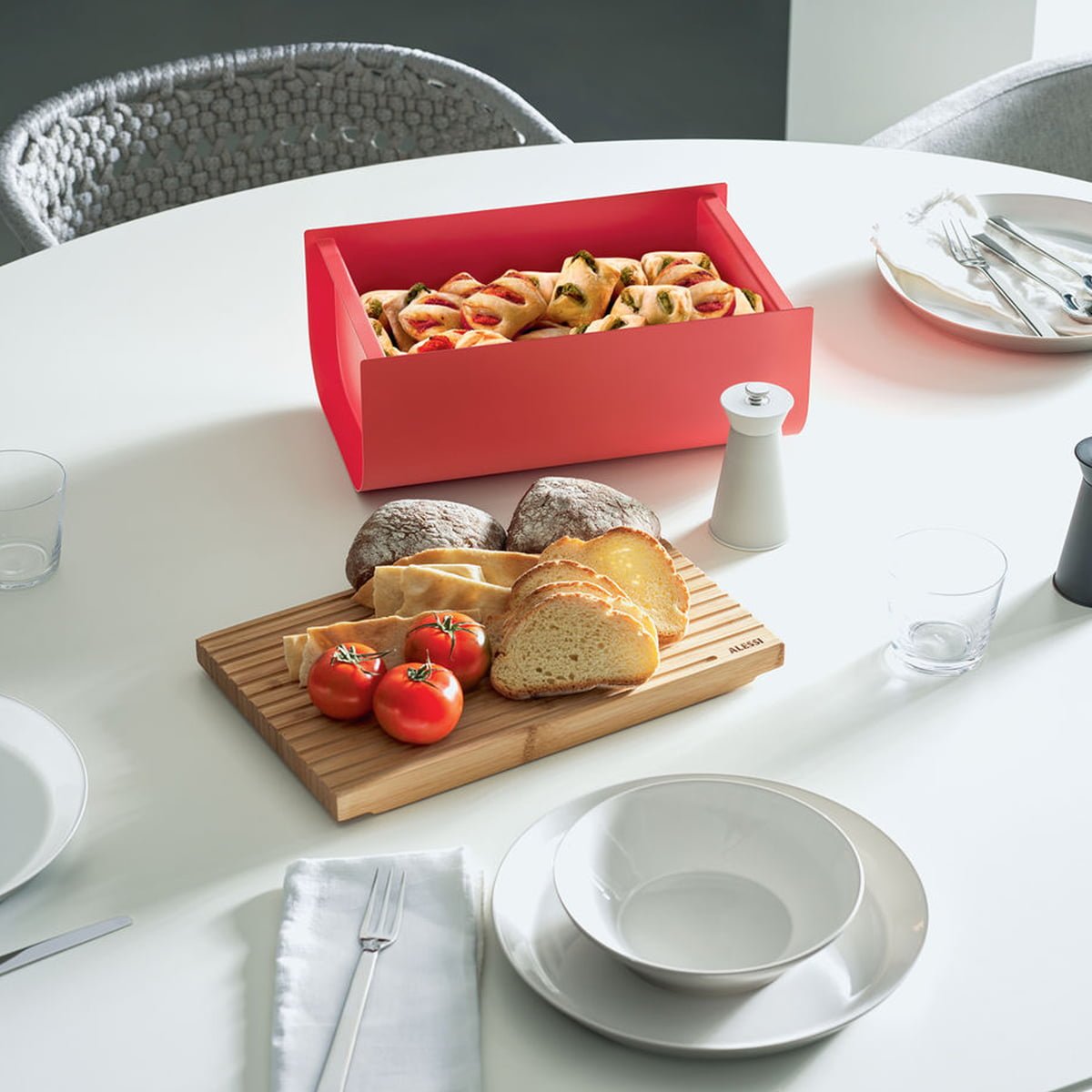  Alessi Food à Porter Portable Lunch Box, One size, red: Home &  Kitchen