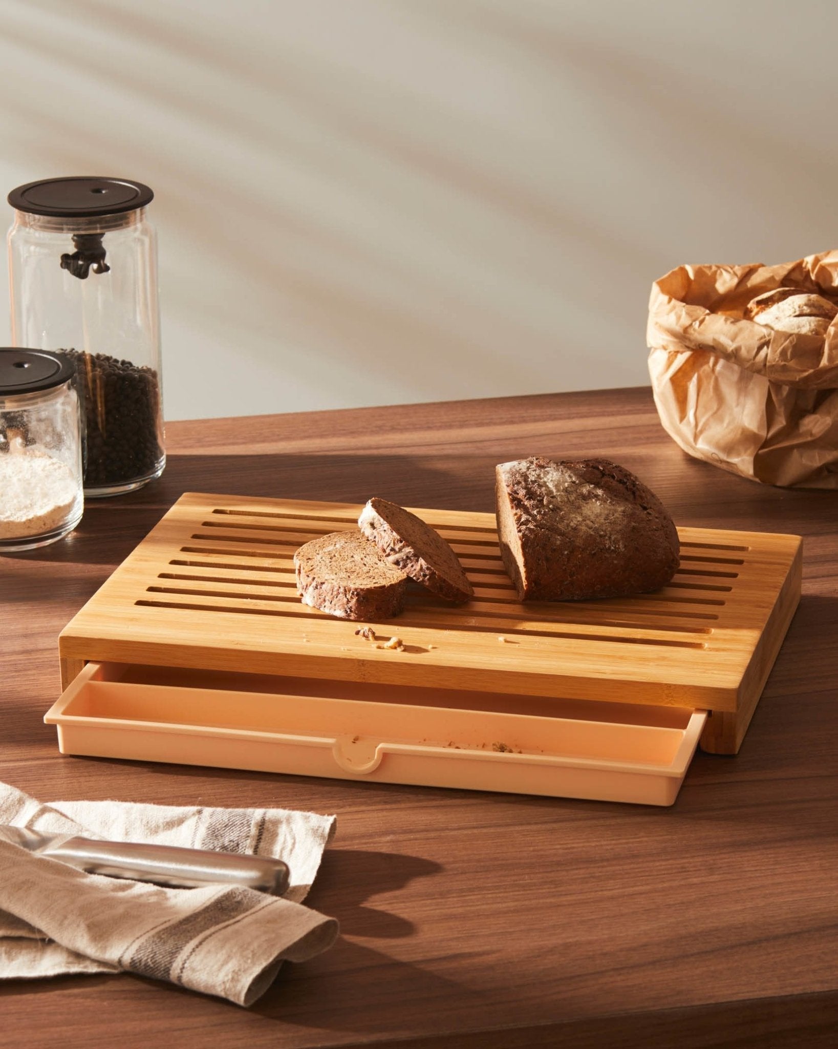 Alessi Mattina Bread Box w Cutting Board - Panik Design