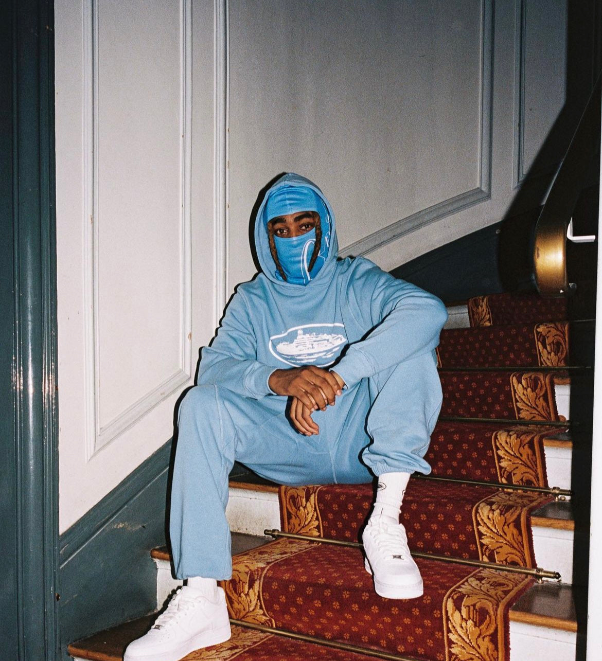 CORTEIZ ALCATRAZ TRACKSUIT - BABY BLU WHITE