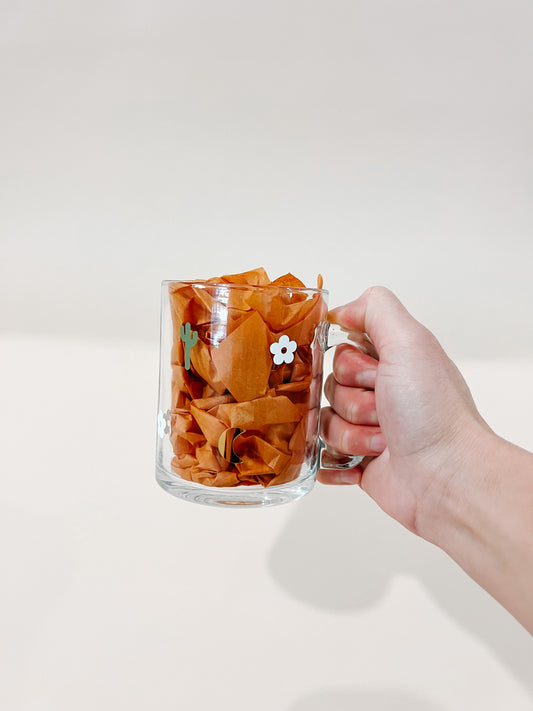 Fall Pumpkins 16oz Glass Cup and 13oz Coffee Mug (combined listing)