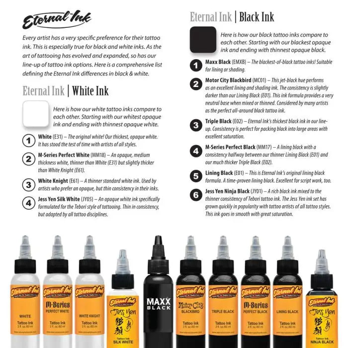 tattoo ink  Eternal  Needlejig Tattoo Supply