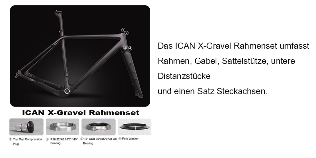 ICAN X-Gravel Rahmen