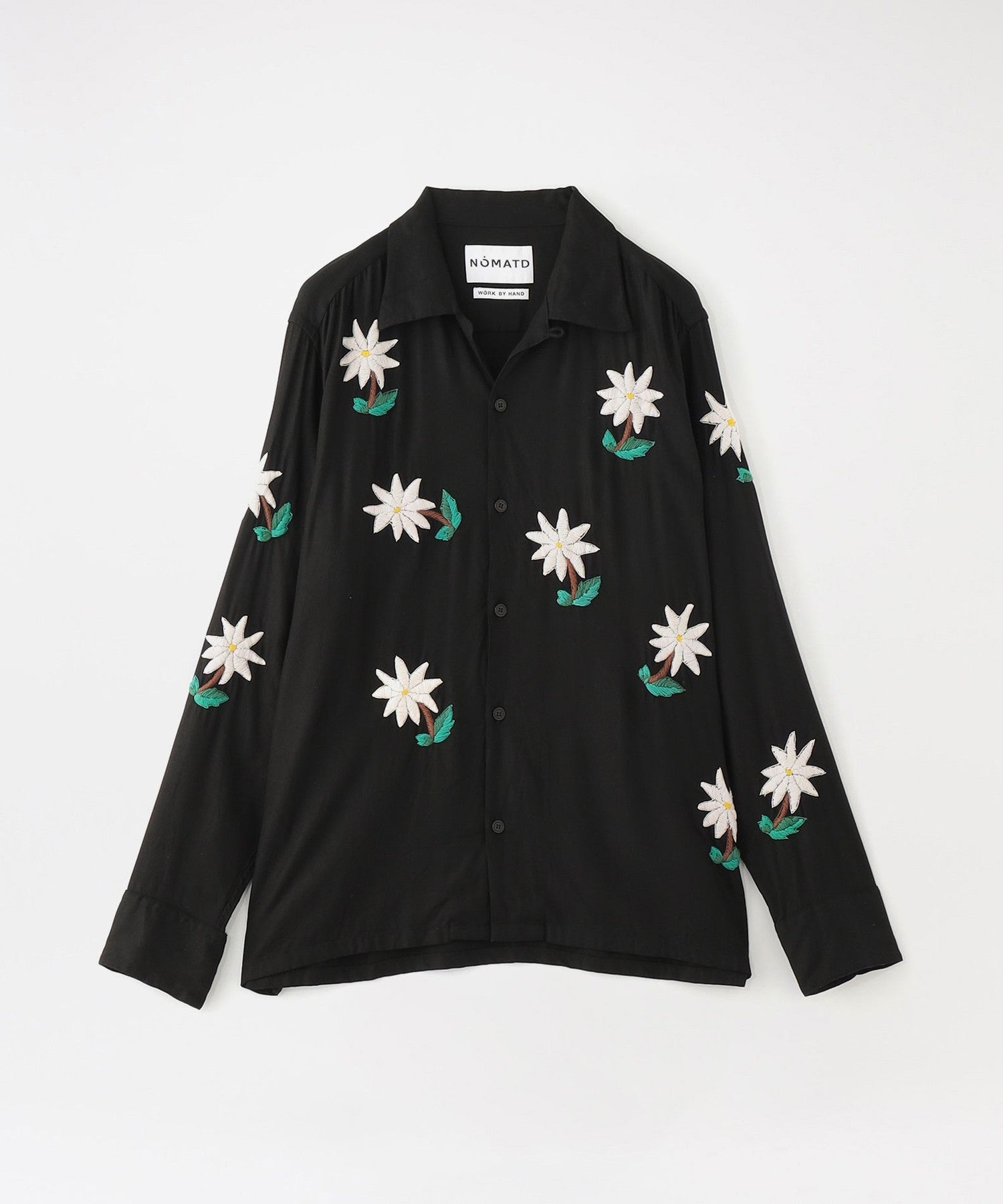 LOVELESS NOMA t.d./Ρޥƥǥۥ Wild Flower Hand Embroidery LS Shirt N37-EM 06 Black