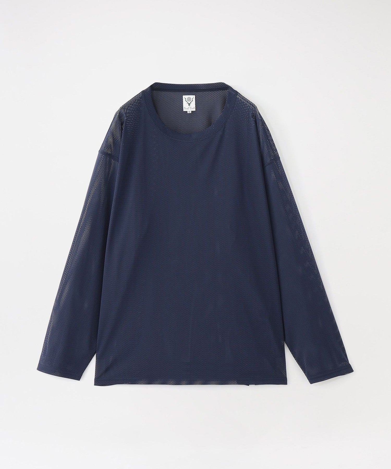 LOVELESS South2 West8ۥ롼ͥå S.S. Crew Neck Shirt -Knit Mesh OT608 Navy