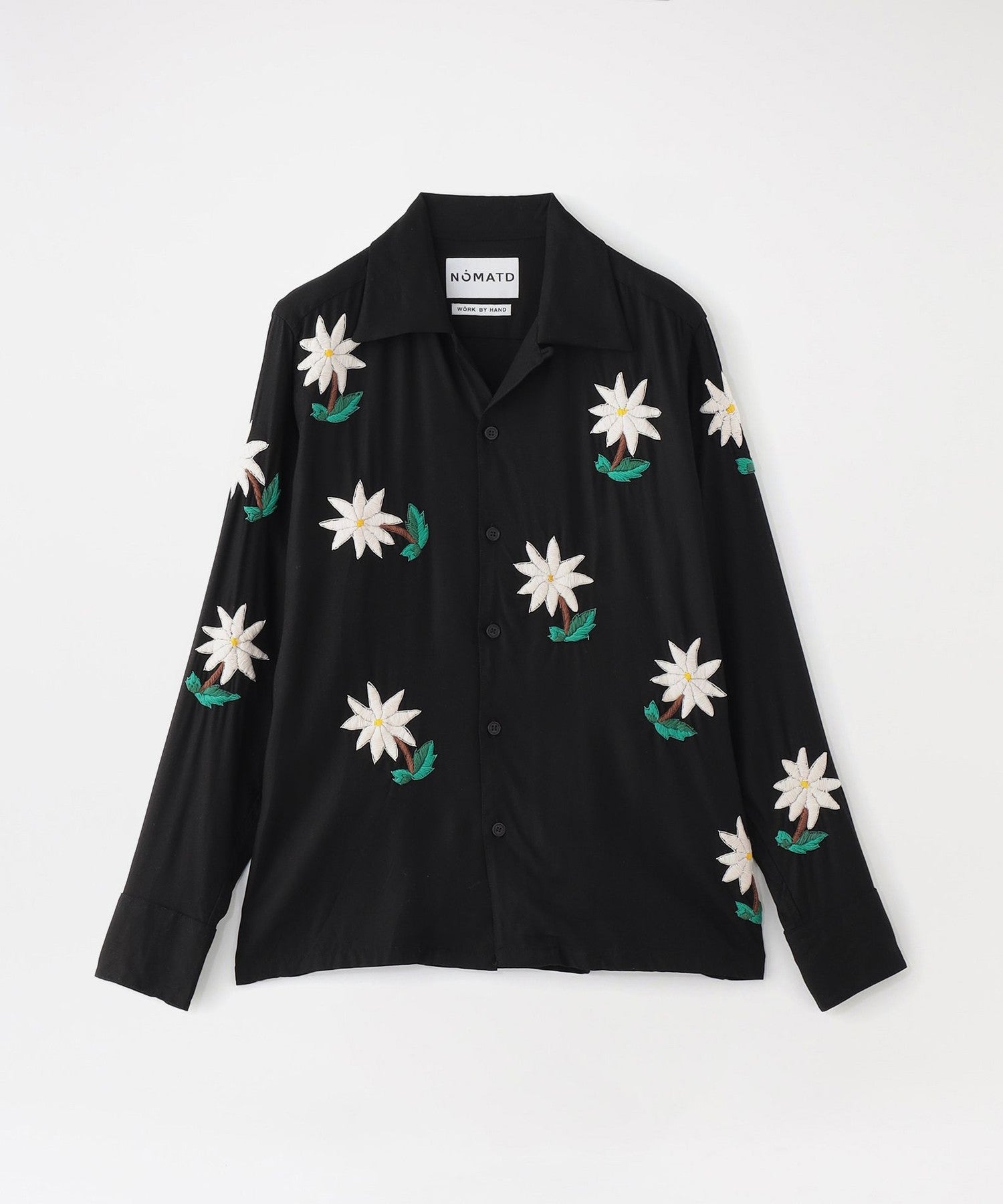 LOVELESS NOMA t.d./Ρޥƥǥۥ1 Wild Flower Hand Embroidery LS Shirt N37-EM 06 Black