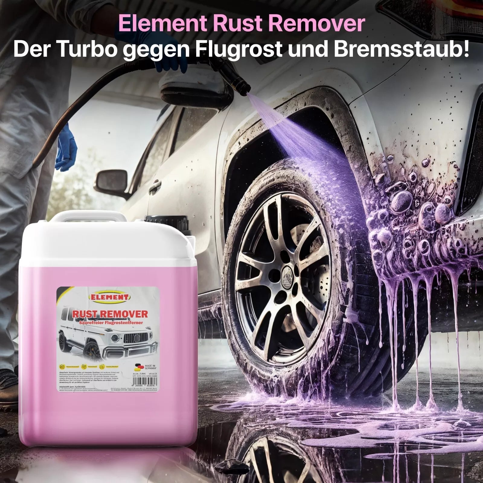 Element Rust Remover | Flugrostentferner mit Wirkindikator pH-neutral
