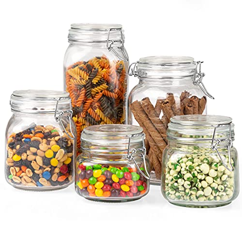 Crutello 3pc 68 Oz Apothecary Jars for Kitchen Storage - Glass Food St -  crutello