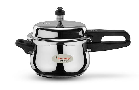 Sleek and Efficient Butterfly Curve Outer Lid 2L Pressure Cooker