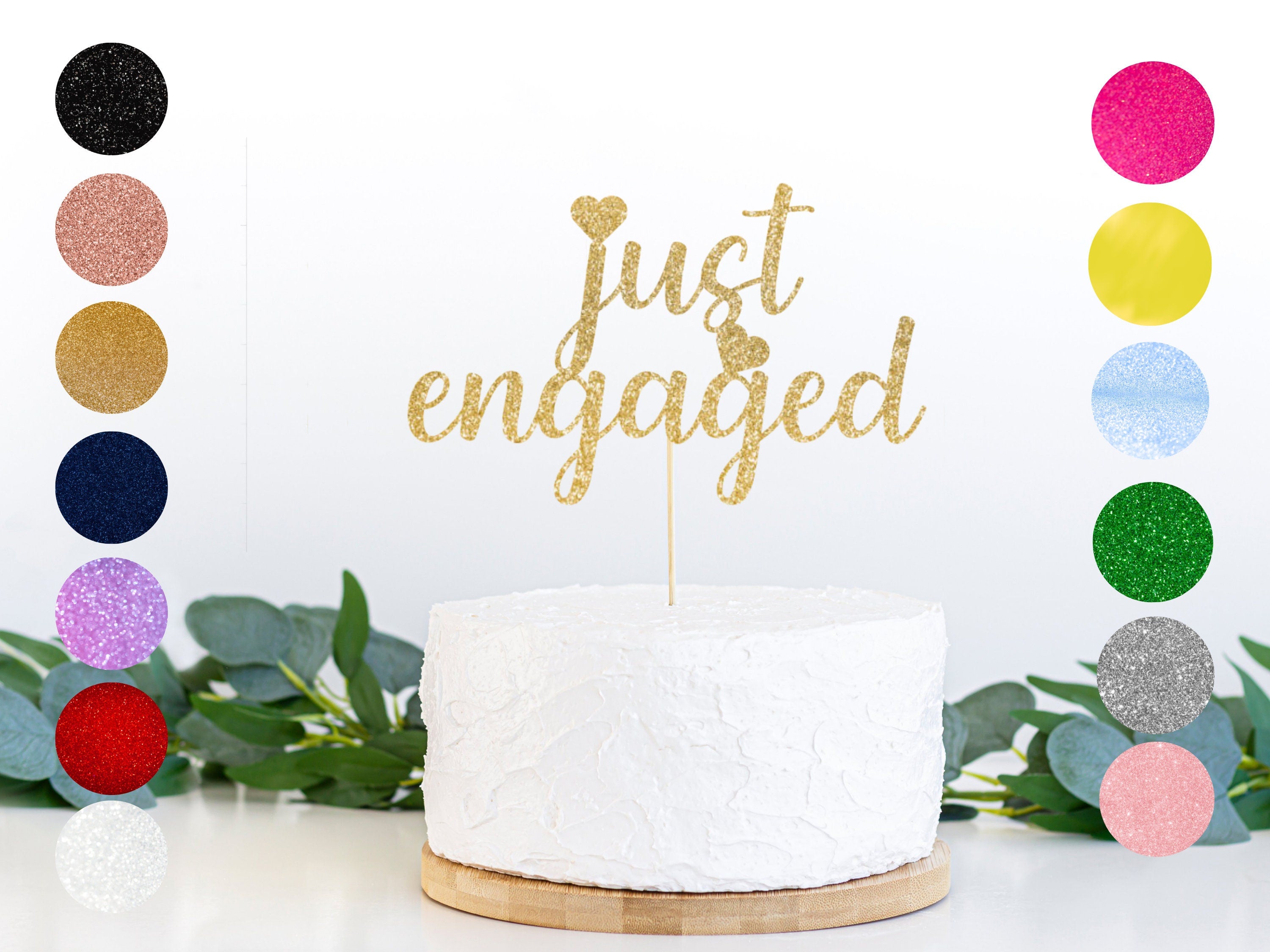 Love Wedding Engagement Cake Topper Stock Vector (Royalty Free) 1940853196  | Shutterstock