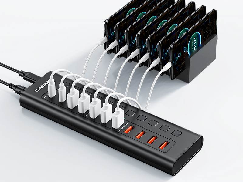 Anyoyo 11-Port 48W USB 3.0 Splitter Powered USB Hub