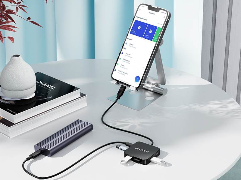 Anyoyo 6-in-1 USB C/A 3.0 Hub Docking Station